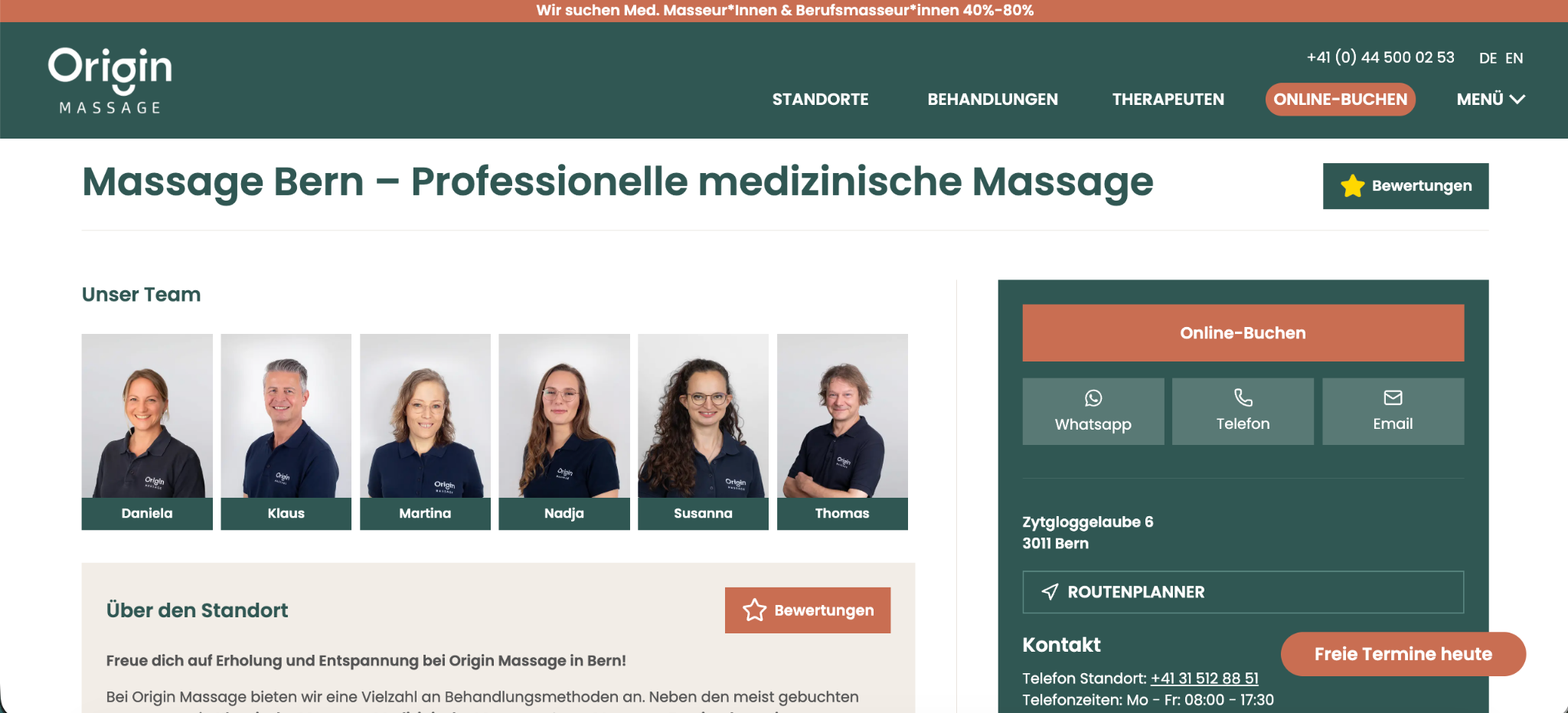 Origin Massage Bern - Massage Bern