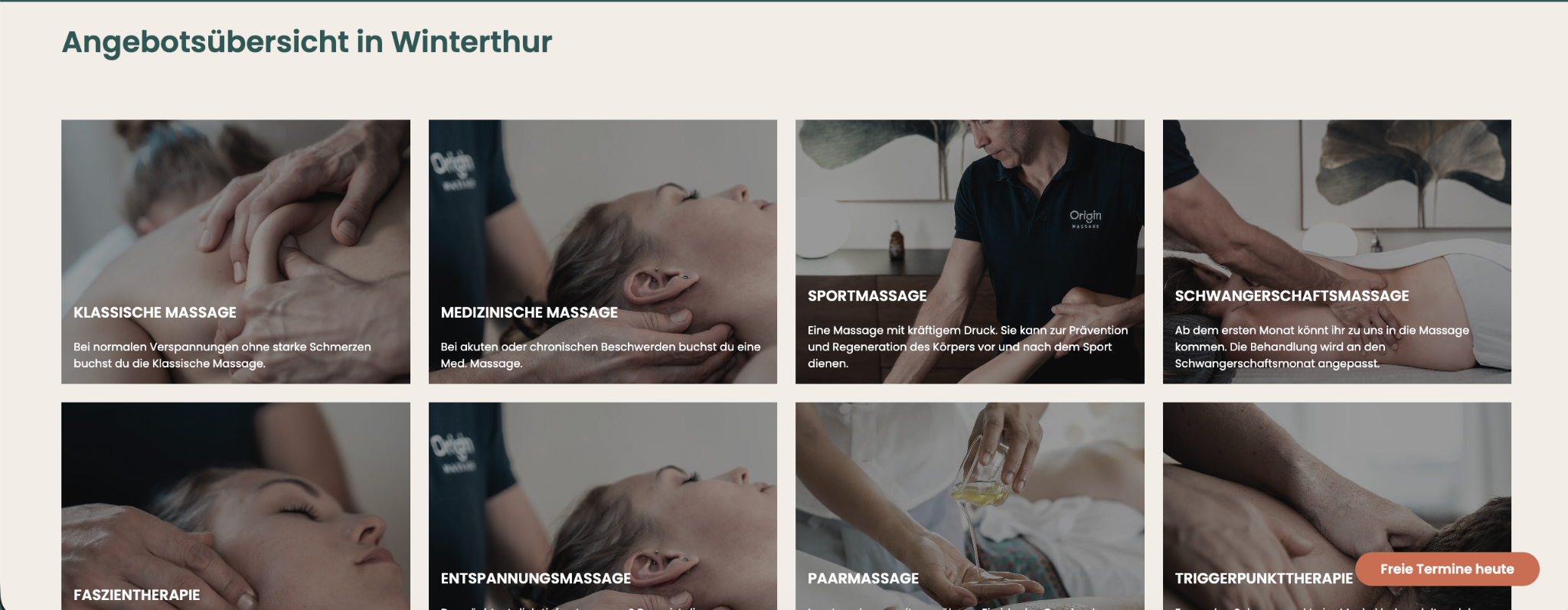 Origin Massage Winterthur - Massage Winterthur