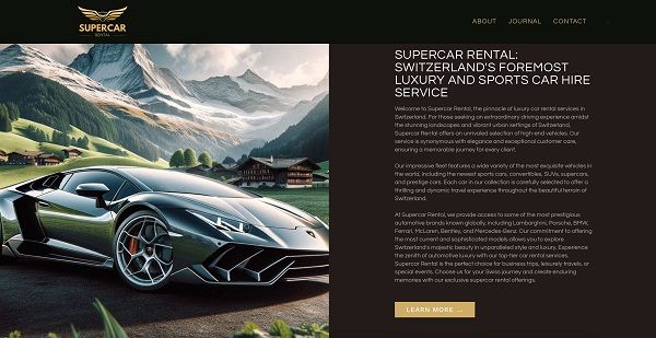 Supercar Rental Switzerland