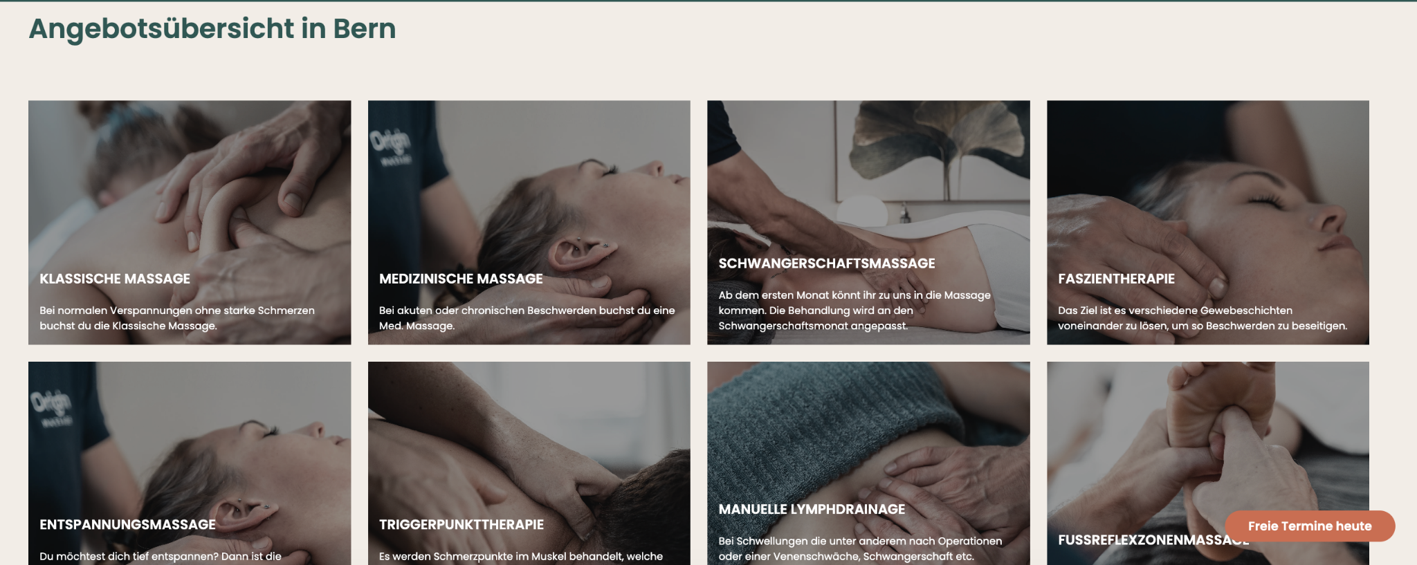 Origin Massage Bern - Massage Bern